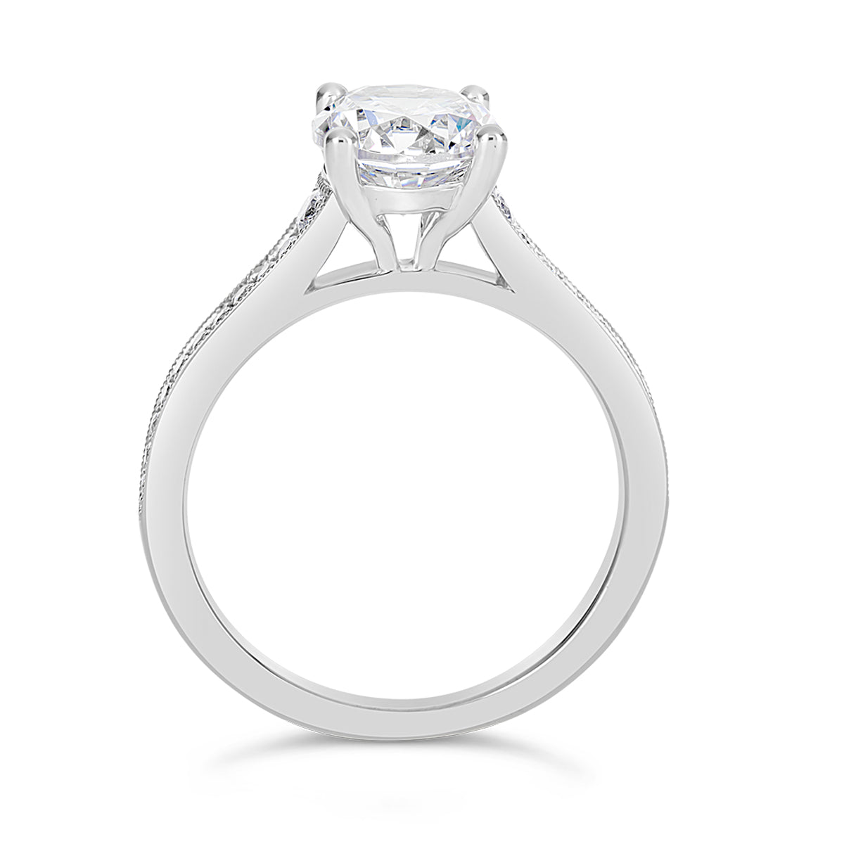 Round Brilliant Cut Diamond Engagement Ring - ACB131