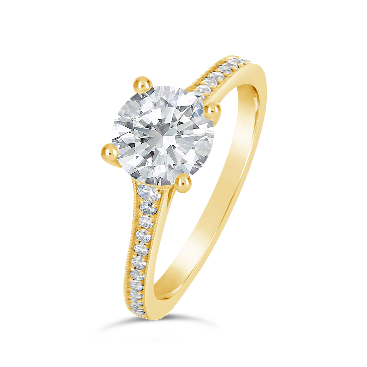 Round Brilliant Cut Diamond Engagement Ring - ACB131