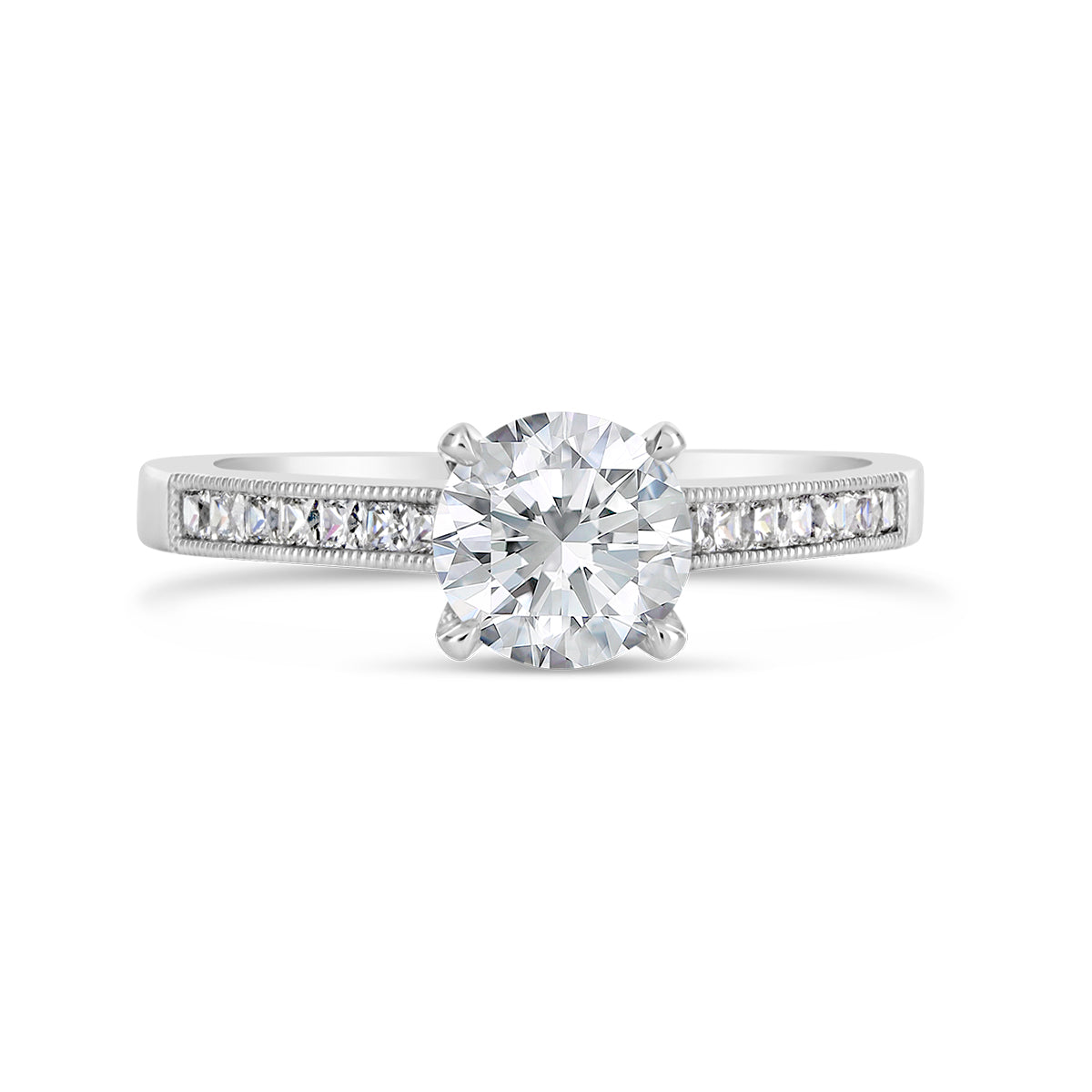 Round Brillaint Cut Diamond Engagement Ring - ACB134