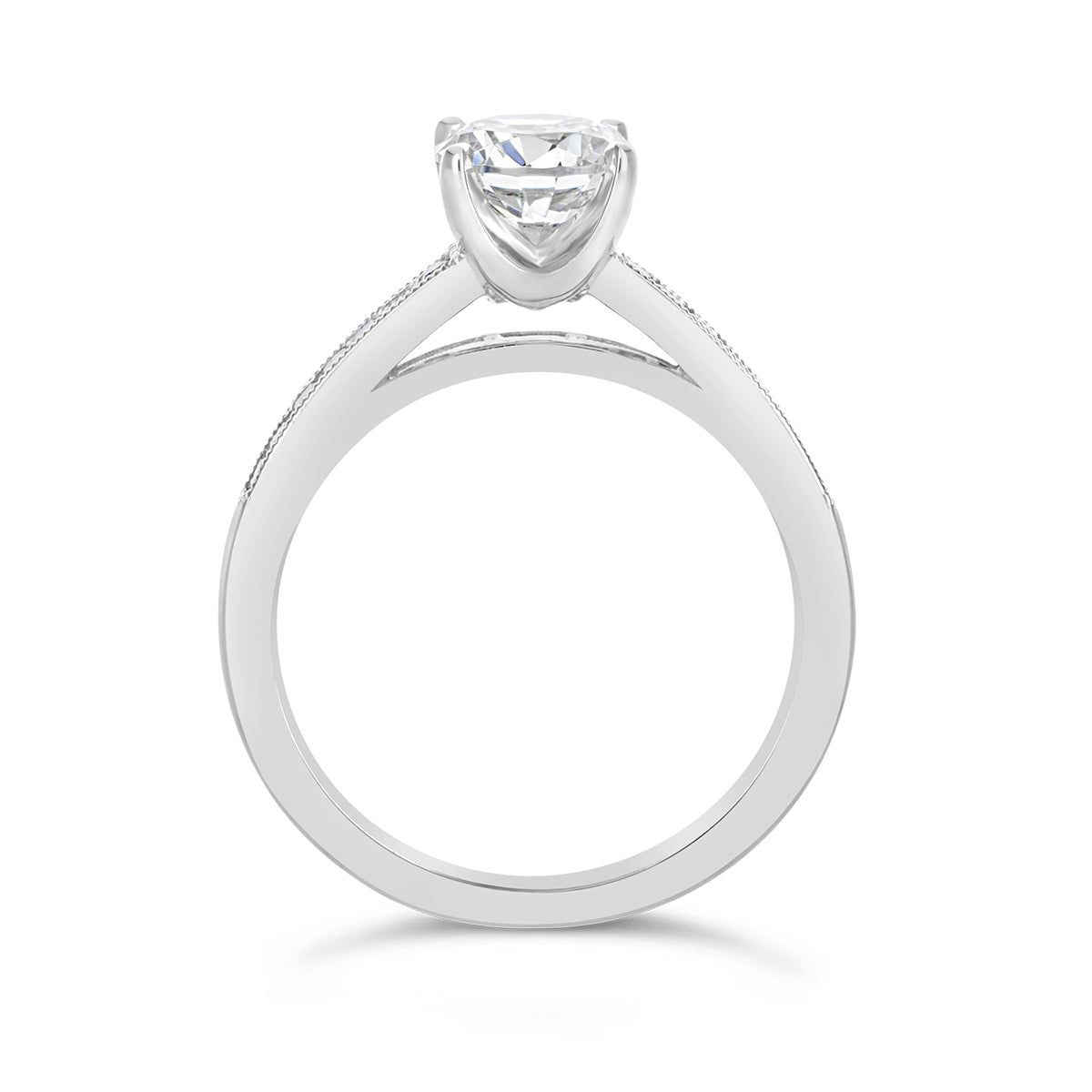 Round Brillaint Cut Diamond Engagement Ring - ACB134