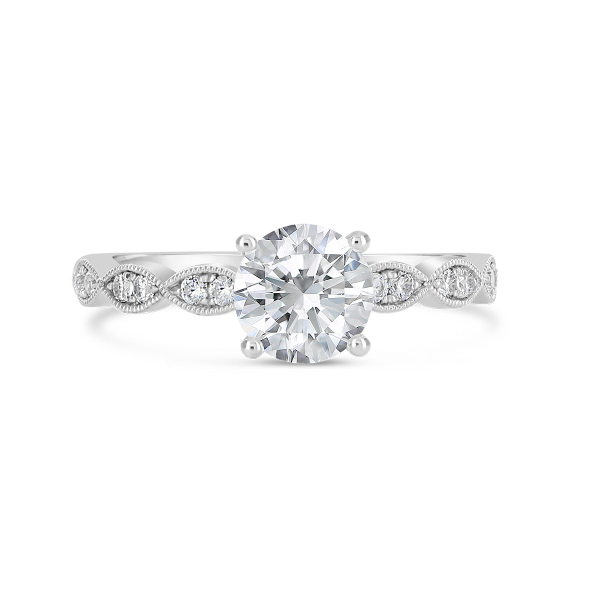 Round Brilliant Cut Diamond Engagement ring - ACB140