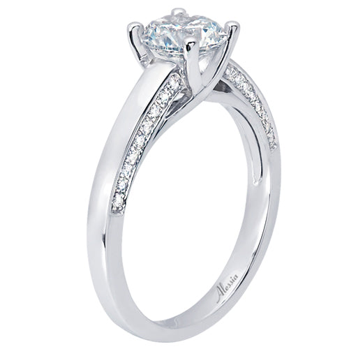 Round Brilliant Cut Diamond Engagement Ring - ACB230