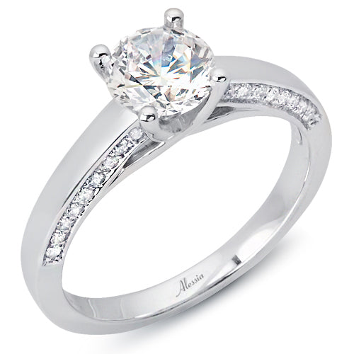 Round Brilliant Cut Diamond Engagement Ring - ACB230