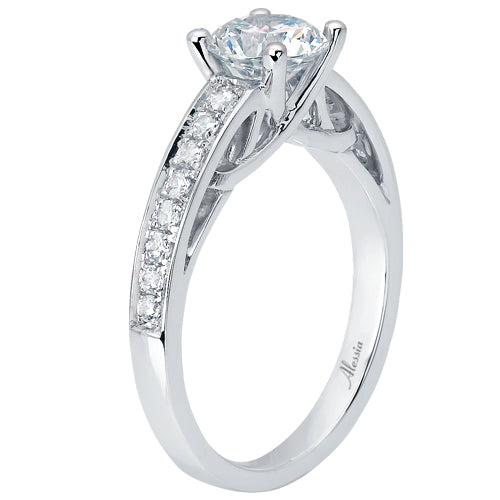 Round Brilliant Cut Diamond Engagement Ring - ACB233