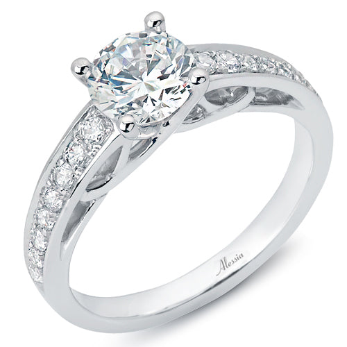 Round Brilliant Cut Diamond Engagement Ring - ACB233