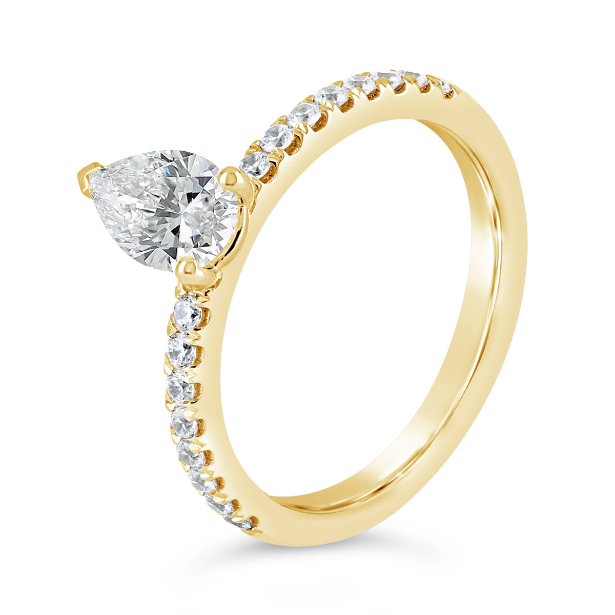 Pear Shape Diamond Engagement Ring - ACB400