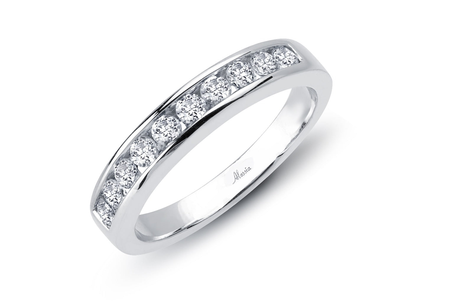 Channel Set Diamond Wedding Ring - ACE013