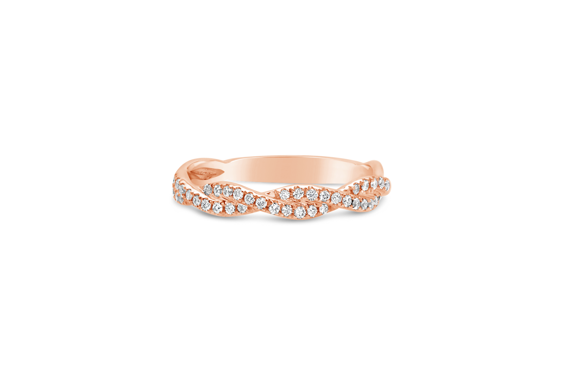 Twisting Diamond Wedding Band - ARD0684