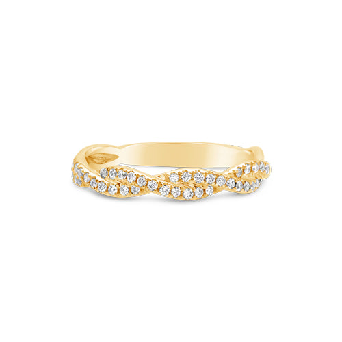 Twisting Diamond Wedding Band - ARD0684