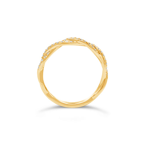 Twisting Diamond Wedding Band - ARD0684