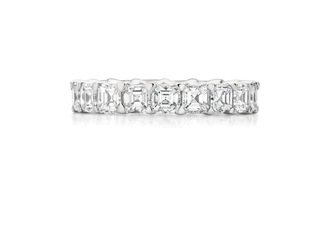 Asscher Cut Diamond Wedding Band