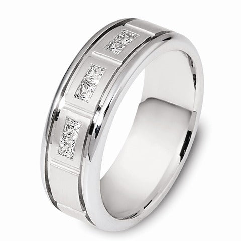 DORA Mens Diamond Wedding Band - C1355