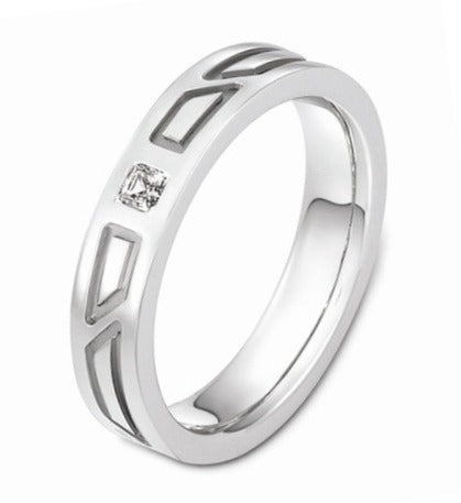 DORA Mens Diamond Wedding Band - C2433