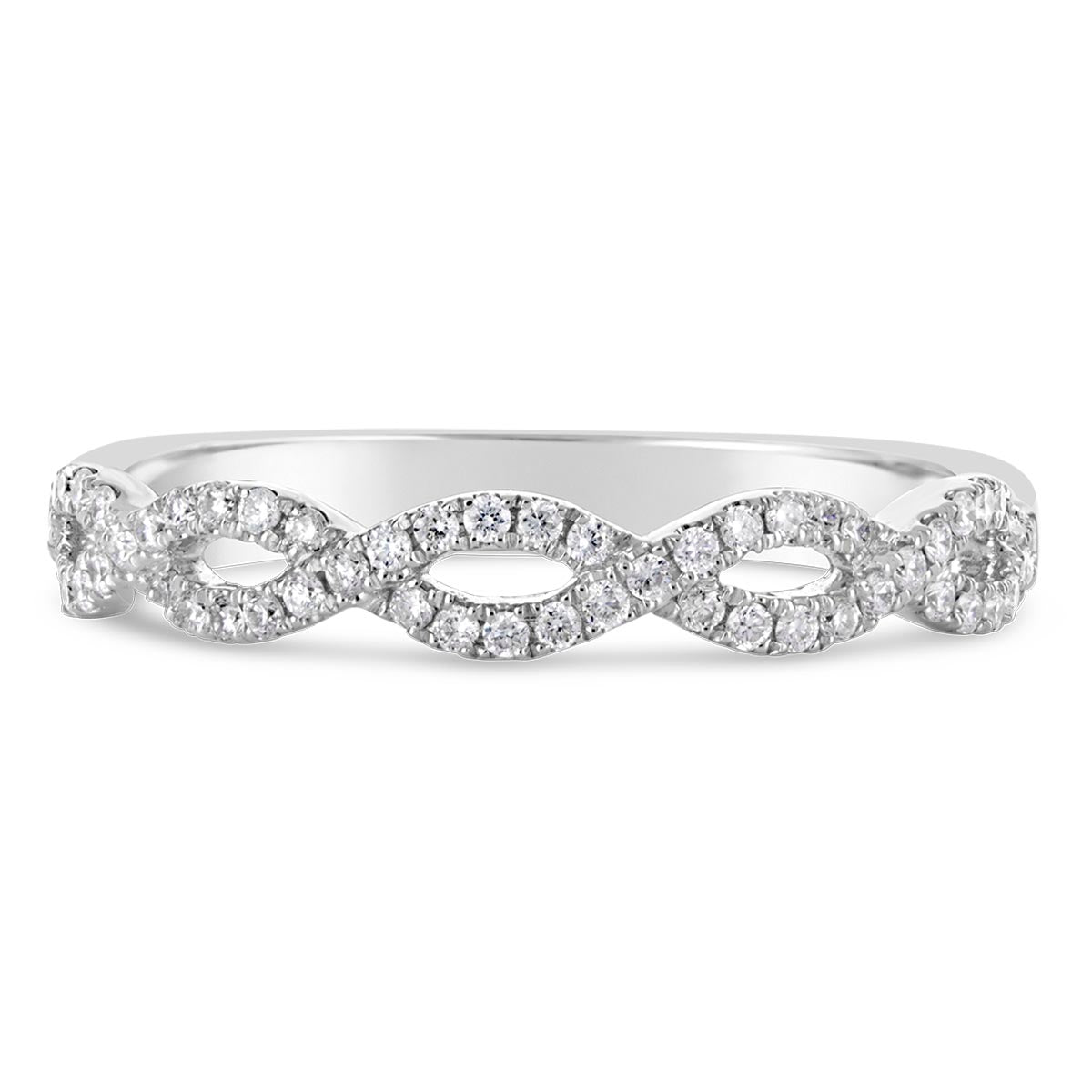 Entwined Diamond Wedding Band - CR3995D