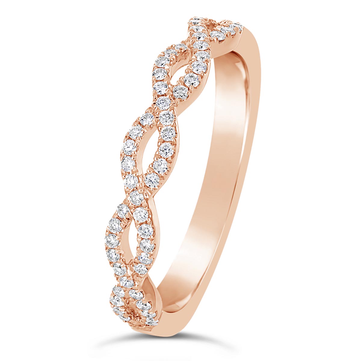 Entwined Diamond Wedding Band - CR3995D