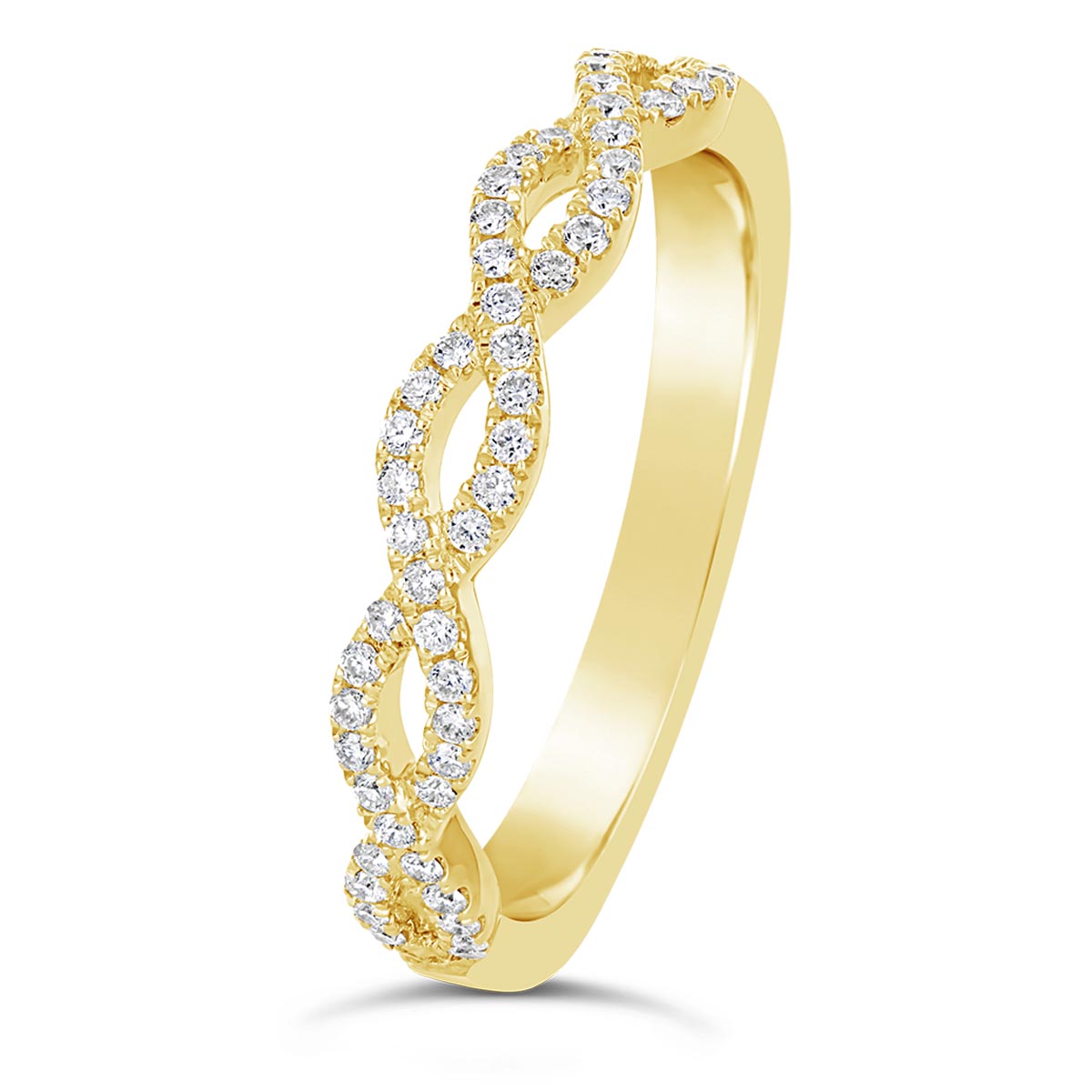 Entwined Diamond Wedding Band - CR3995D