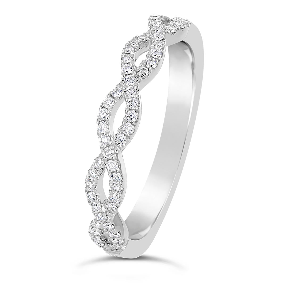 Entwined Diamond Wedding Band - CR3995D