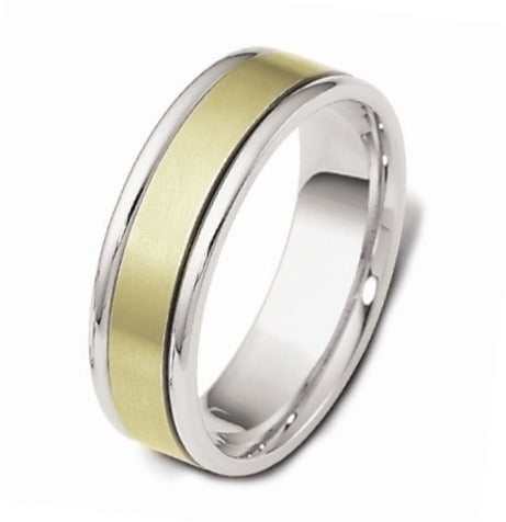 DORA Two Tone Mens Wedding Band - F1138R