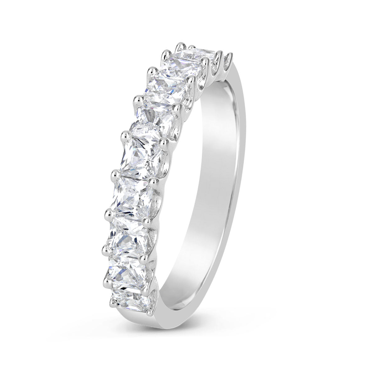 Princess Cut Diamond Wedding Band - GSR7198