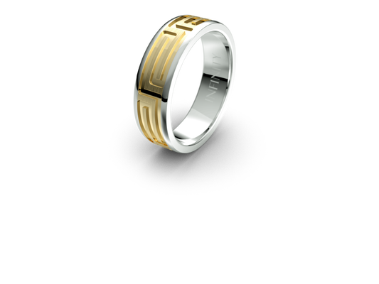 Infinity Patterned Mens Wedding Band - IN1049