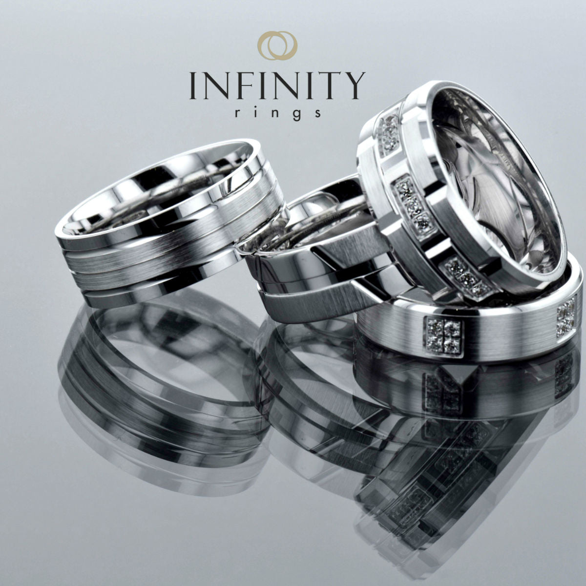 Mens Wedding Bands - INFINITY 3