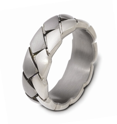 DORA Two Tone Mens Wedding Band - TI2275