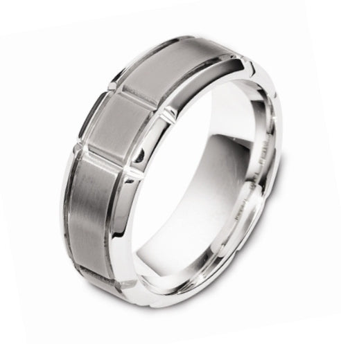 DORA Two Tone Mens Wedding Band - TI3702