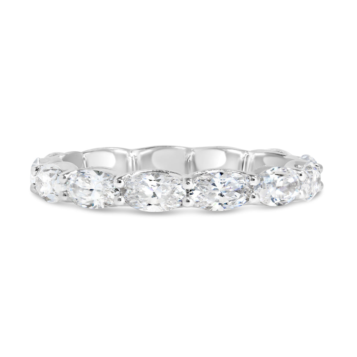 Oval Diamond Wedding Band - YJA9825RB