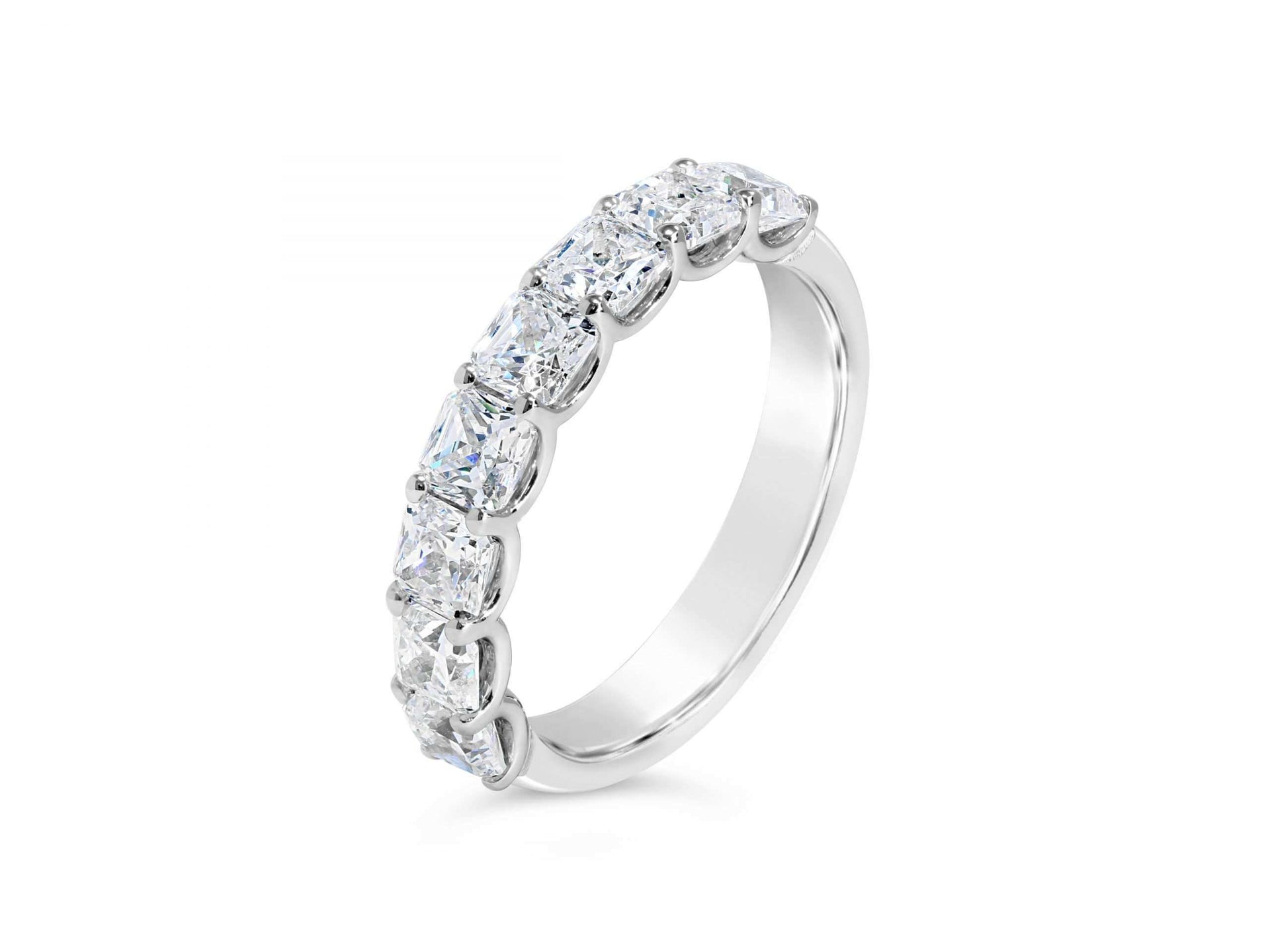 Asscher Diamond Wedding Band - YJA9827R