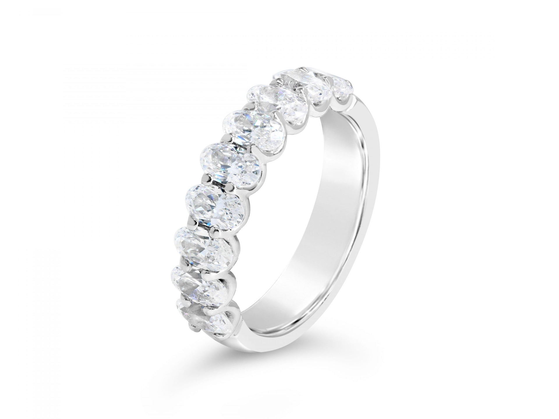 Oval Diamond Wedding Band - YJA9828R