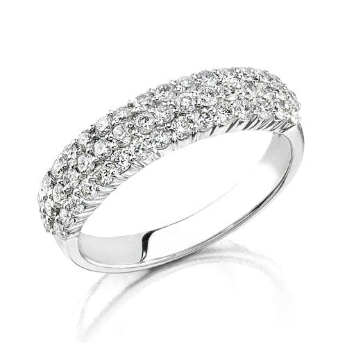 White Gold Diamond Eternity Band - MR0486