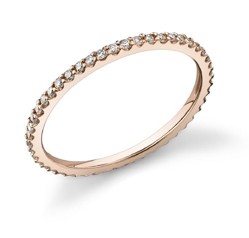 Rose Gold Diamond Eternity Band - MR5223