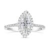 Marquise Shape Diamond Halo Engagement Ring - ACB007