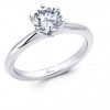 6 Claw Round Brilliant Cut Solitaire Engagement Ring - ACB034