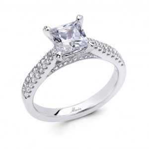 Princess Cut Diamond Engagement Ring - ACB036