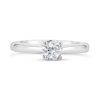 4 Claw Round Brilliant Cut Solitaire Engagement Ring - ACB055