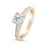 Round Brillaint Cut Diamond Engagement Ring - ACB134