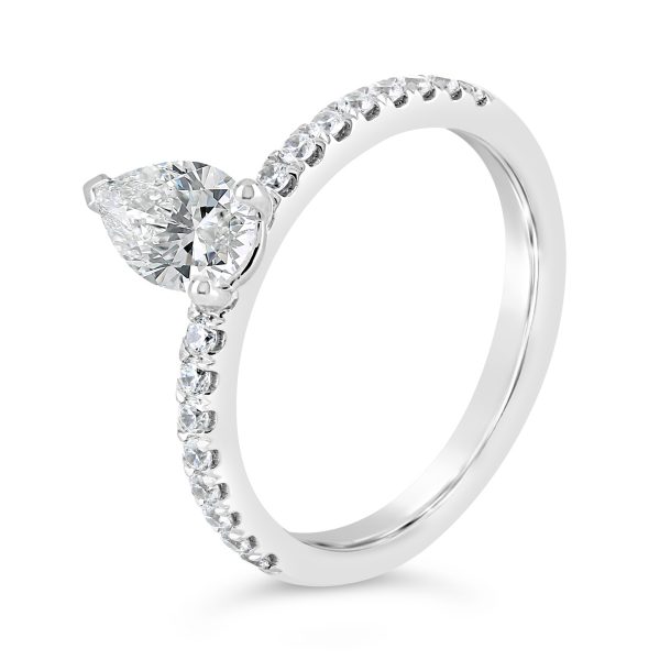 Pear Shape Diamond Engagement Ring - ACB400