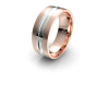 Infinity Centre Channel Mens Wedding Band - IN1020