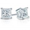 Princess Cut Diamond Stud Earrings - STPC