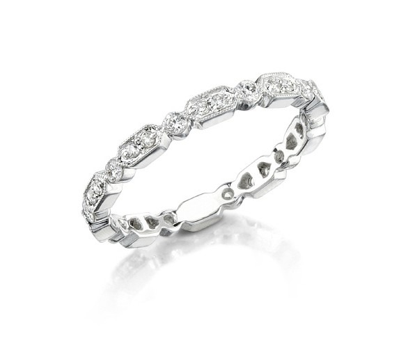 18k Mobius diamond ring, Diamond eternity ring | Benati